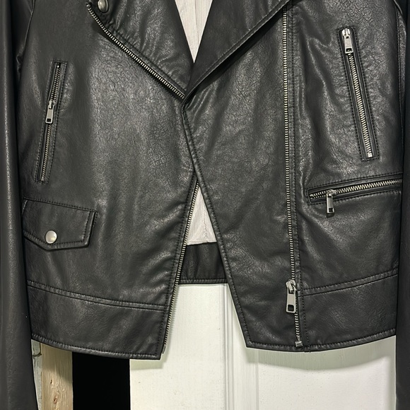 Banana Republic Faux Leather Biker Jacket - Picture 4 of 8